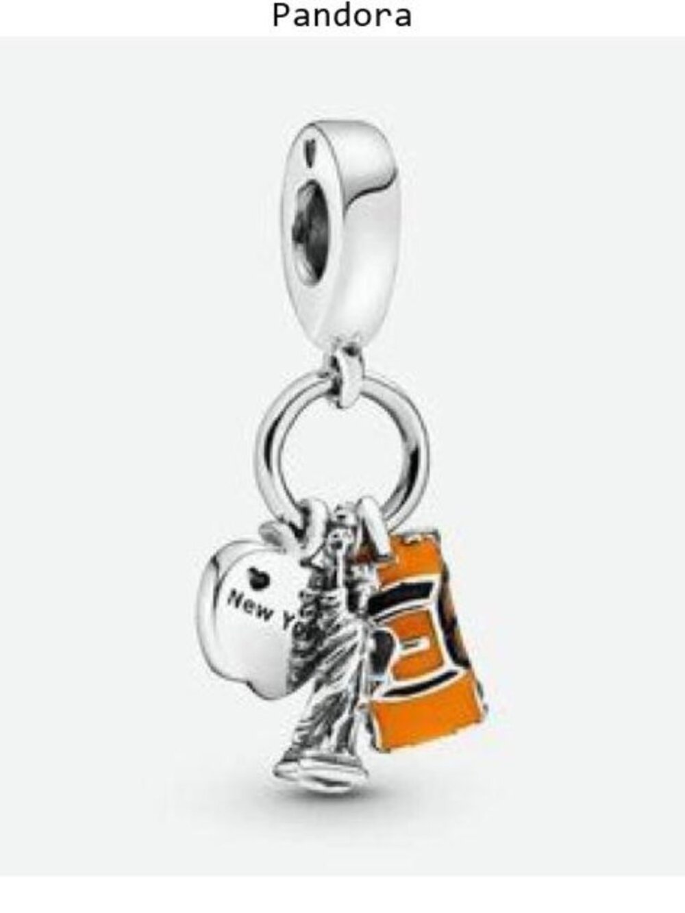 Symbols of New York City Dangle Charm For Pandora Bracelet